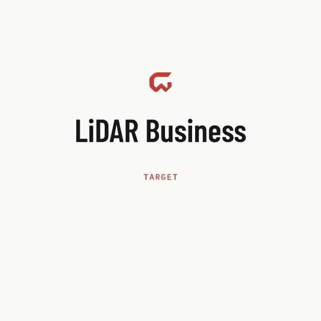 Target: LiDAR Business