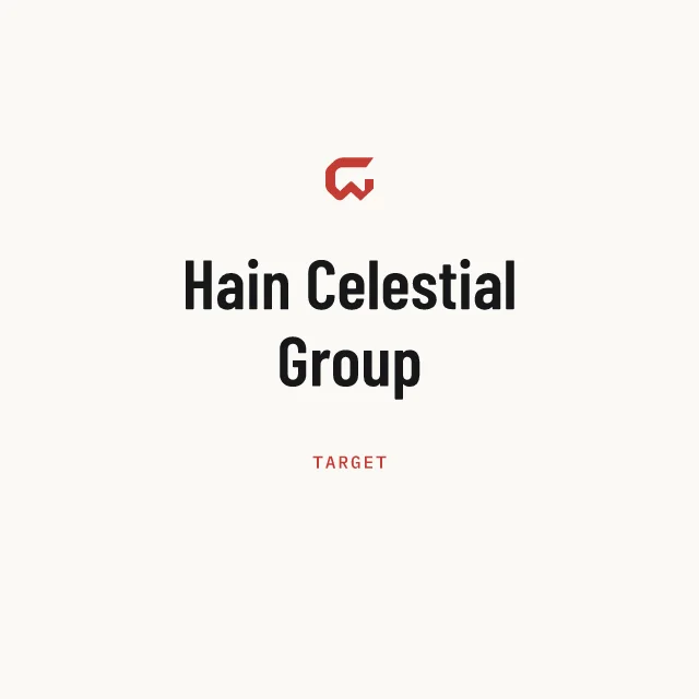 Target: Hain Celestial Group