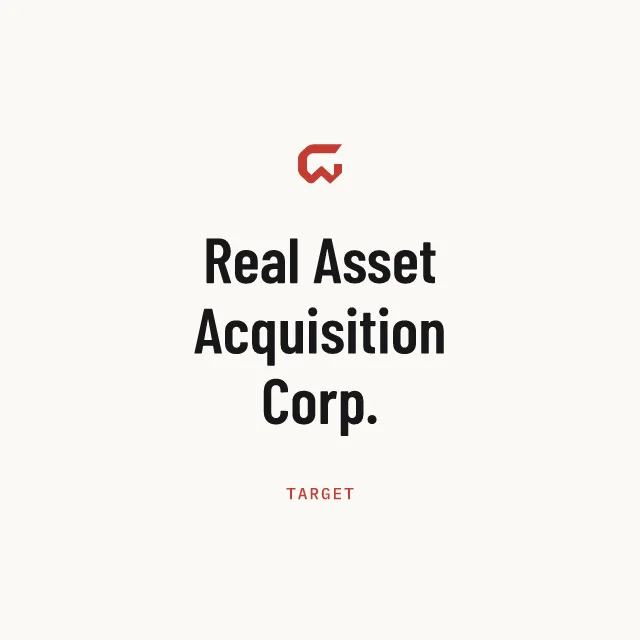 Target: Real Asset Acquisition Corp.