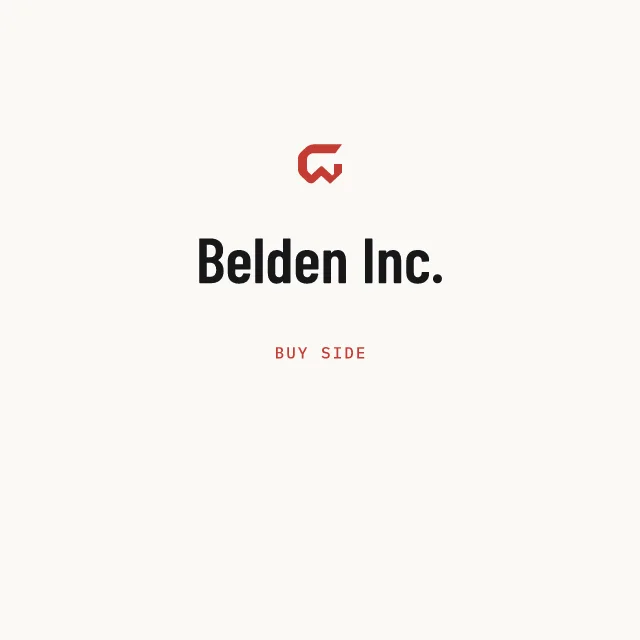 Buy side: Belden Inc.