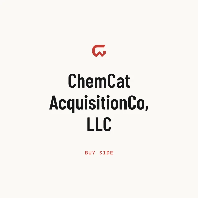 Buy side: ChemCat AcquisitionCo, LLC