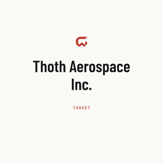 Target: Thoth Aerospace Inc.