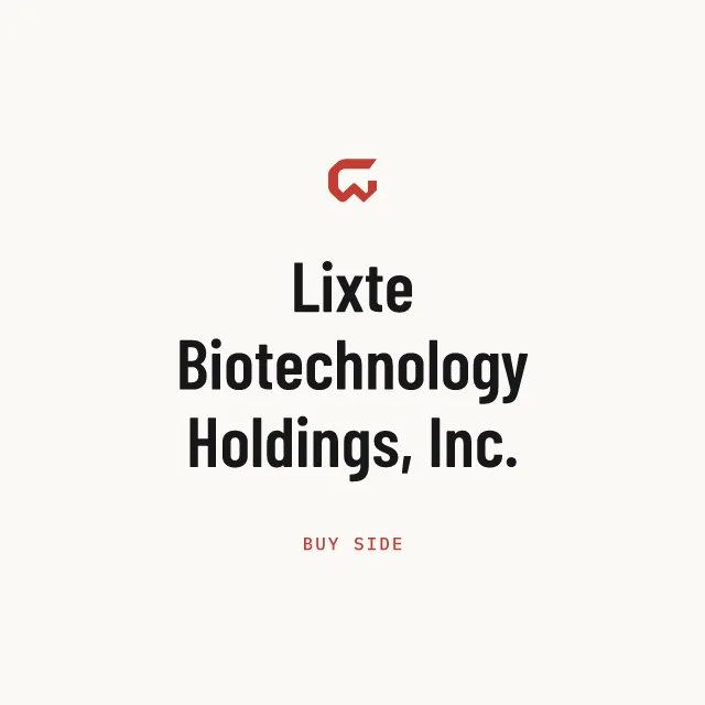 Buy side: Lixte Biotechnology Holdings, Inc.