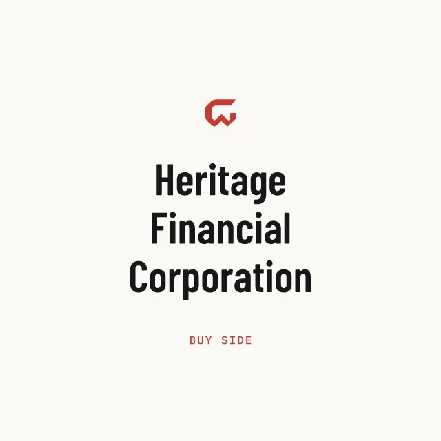 Buy side: Heritage Financial Corporation
