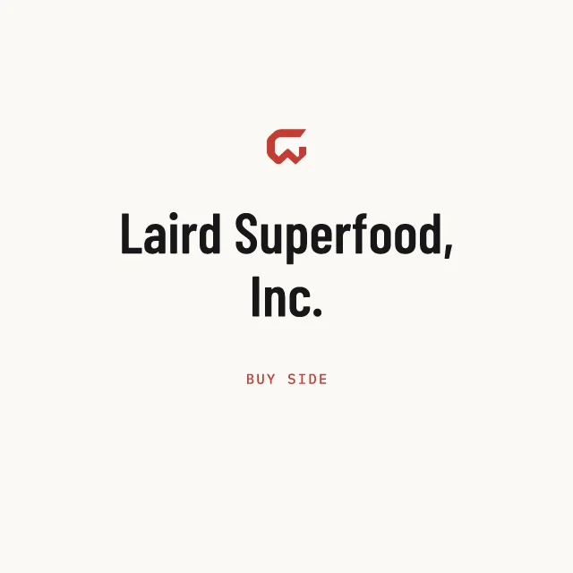 Buy side: Laird Superfood, Inc.