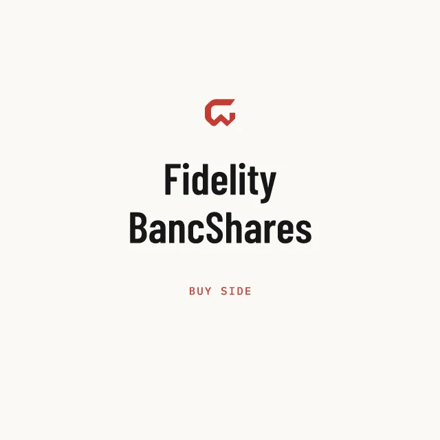 Buy side: Fidelity BancShares