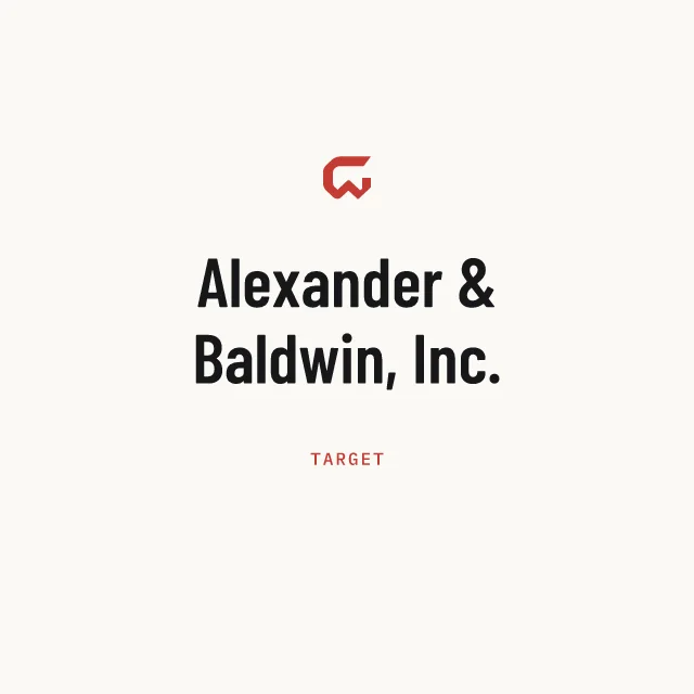 Target: Alexander & Baldwin, Inc.