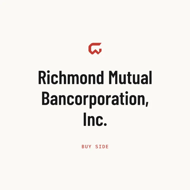 Buy side: Richmond Mutual Bancorporation, Inc.