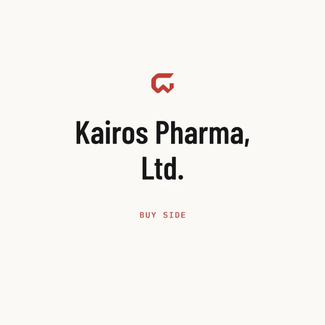 Buy side: Kairos Pharma, Ltd.