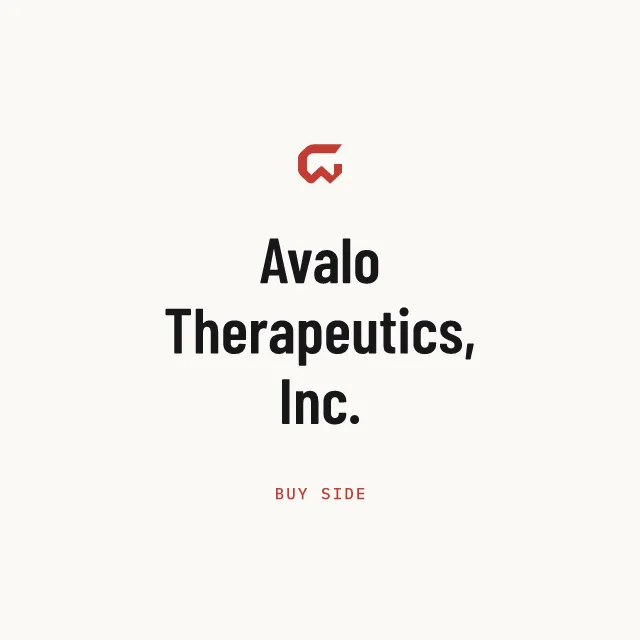 Buy side: Avalo Therapeutics, Inc.