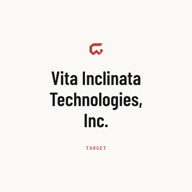 Target: Vita Inclinata Technologies, Inc.