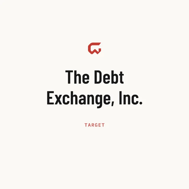 Target: The Debt Exchange, Inc.