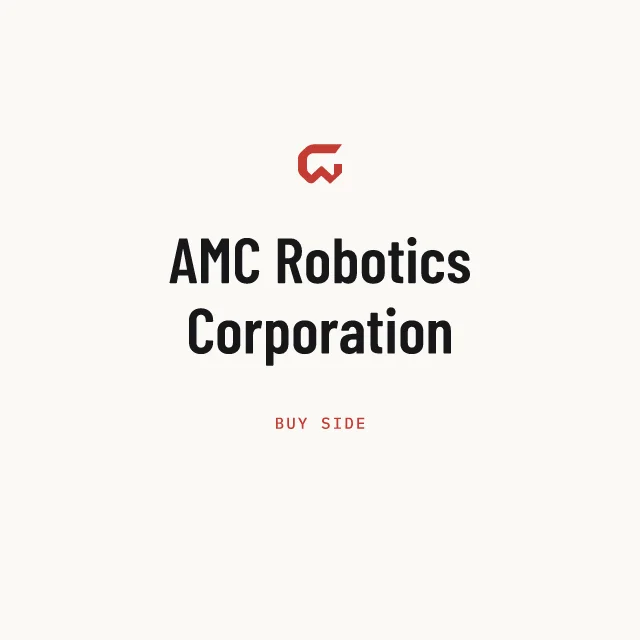 Buy side: AMC Robotics Corporation