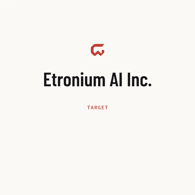 Target: Etronium AI Inc.
