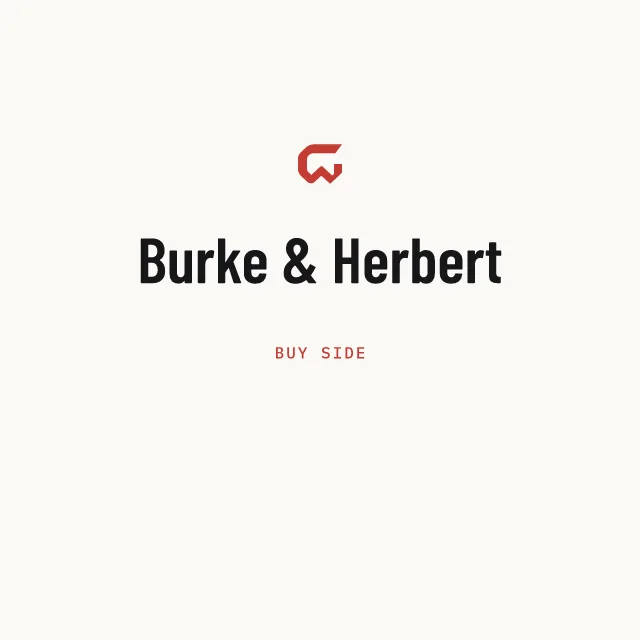 Buy side: Burke & Herbert