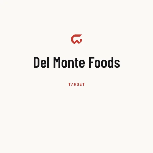 Target: Del Monte Foods