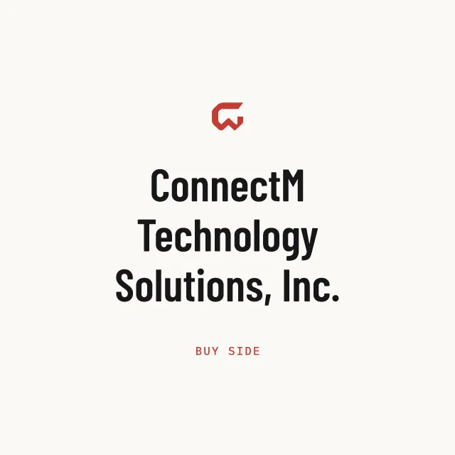 Buy side: ConnectM Technology Solutions, Inc.