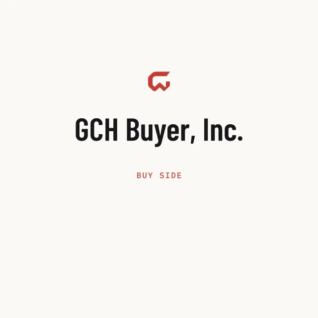 Buy side: GCH Buyer, Inc.