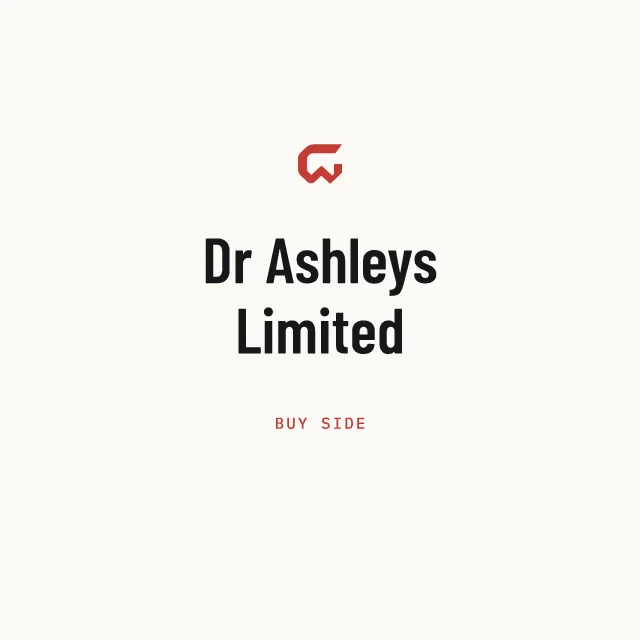 Buy side: Dr Ashleys Limited