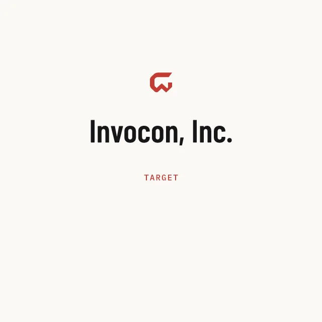 Target: Invocon, Inc.
