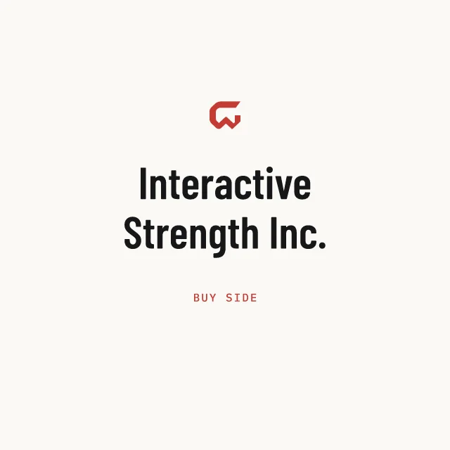 Buy side: Interactive Strength Inc.