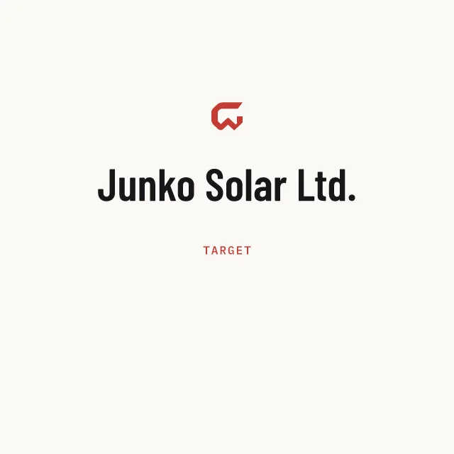Target: Junko Solar Ltd.