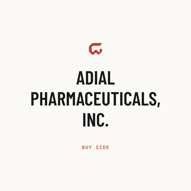 Buy side: ADIAL PHARMACEUTICALS, INC.
