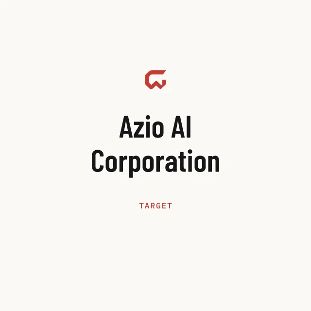 Target: Azio AI Corporation