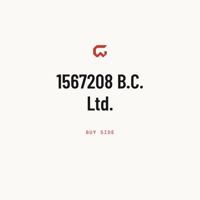 Buy side: 1567208 B.C. Ltd.