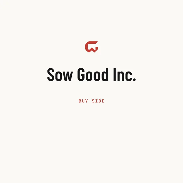 Buy side: Sow Good Inc.