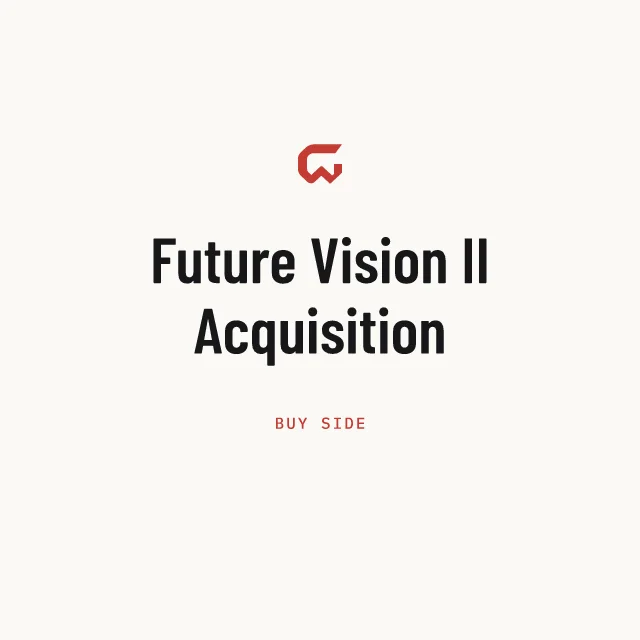 Buy side: Future Vision II Acquisition