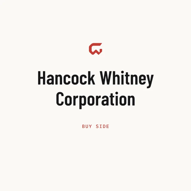 Buy side: Hancock Whitney Corporation