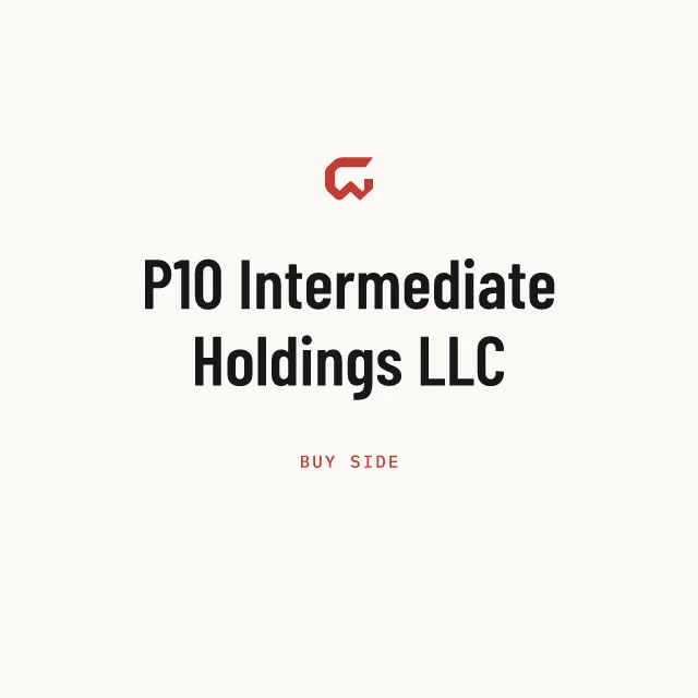 Buy side: P10 Intermediate Holdings LLC