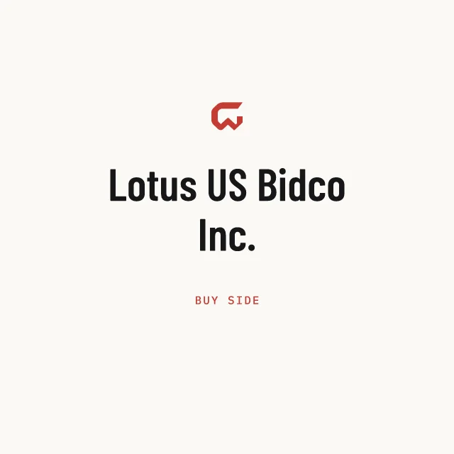 Buy side: Lotus US Bidco Inc.