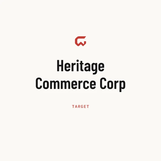 Target: Heritage Commerce Corp