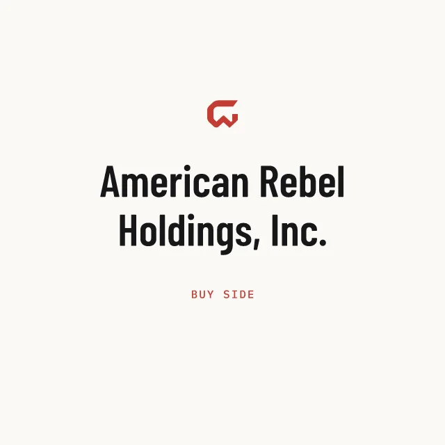 Buy side: American Rebel Holdings, Inc.