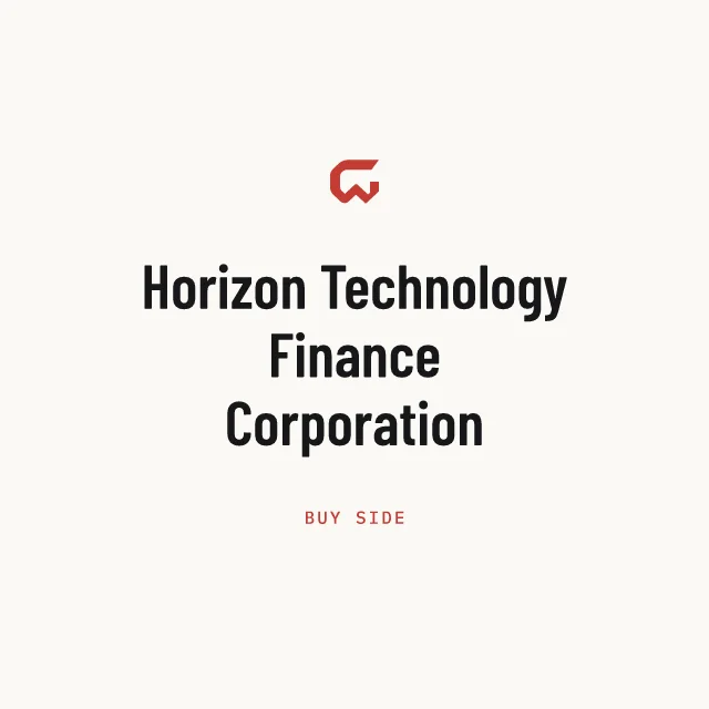 Buy side: Horizon Technology Finance Corporation