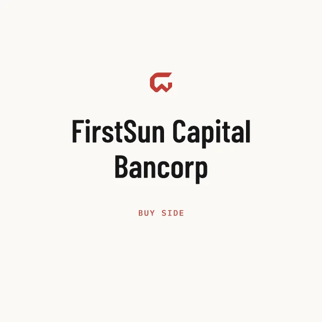 Buy side: FirstSun Capital Bancorp