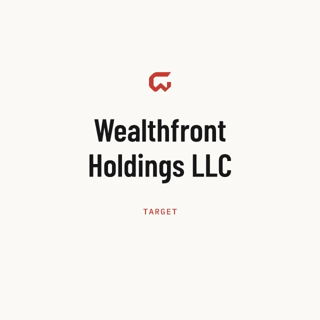 Target: Wealthfront Holdings LLC