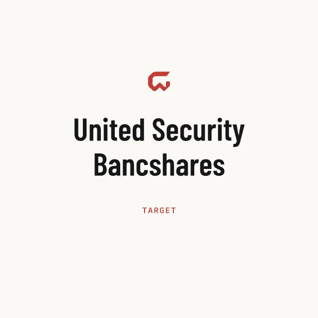 Target: United Security Bancshares