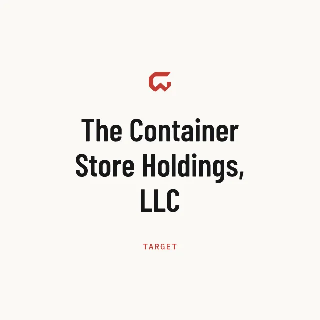 Target: The Container Store Holdings, LLC