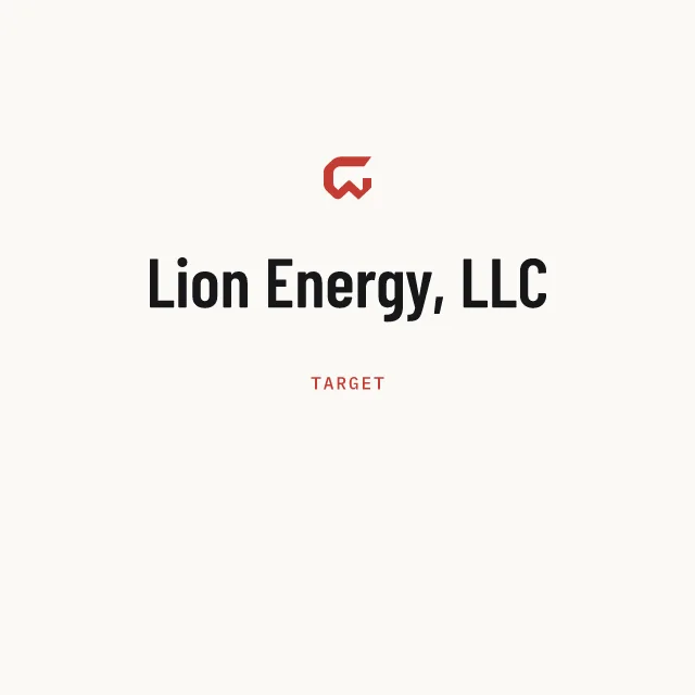 Target: Lion Energy, LLC