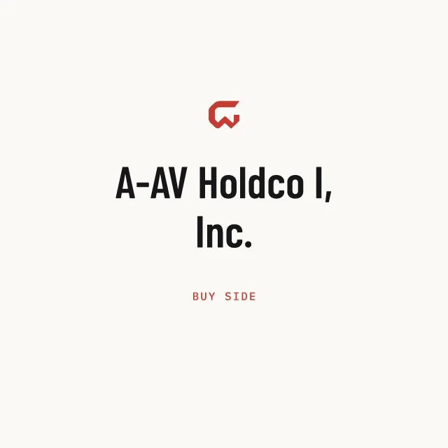 Buy side: A-AV Holdco I, Inc.