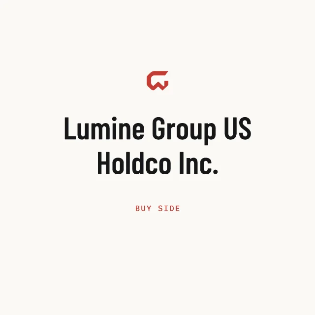 Buy side: Lumine Group US Holdco Inc.