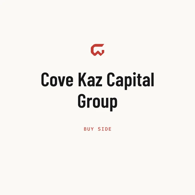 Buy side: Cove Kaz Capital Group