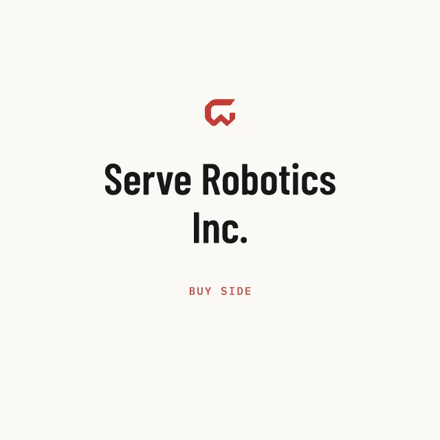 Buy side: Serve Robotics Inc.
