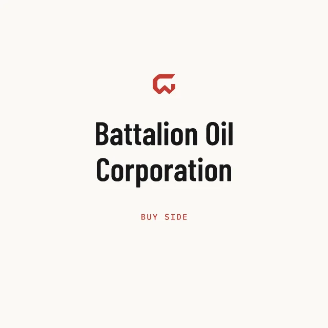 Buy side: Battalion Oil Corporation