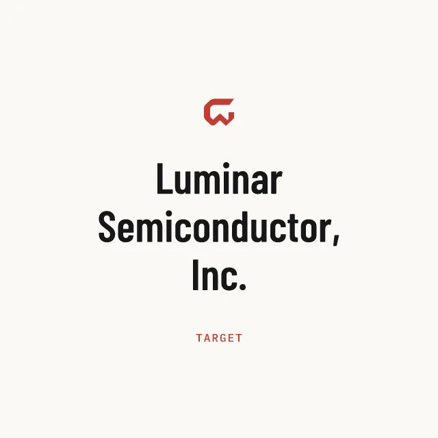Target: Luminar Semiconductor, Inc.