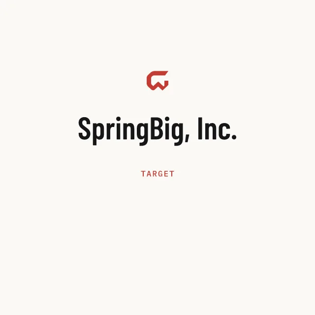 Target: SpringBig, Inc.