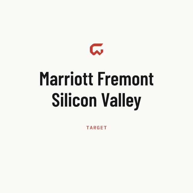 Target: Marriott Fremont Silicon Valley
